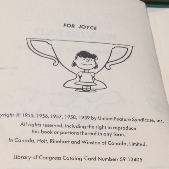 Peanuts Hardback Books by Charles Schulz Years 1958, 1959 and 1962 Bundle - Picture 8 of 8